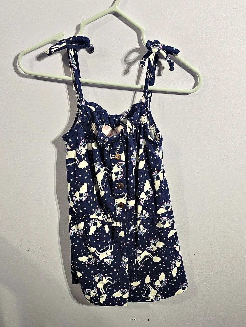 Kids Blue & Pink Floral Romper